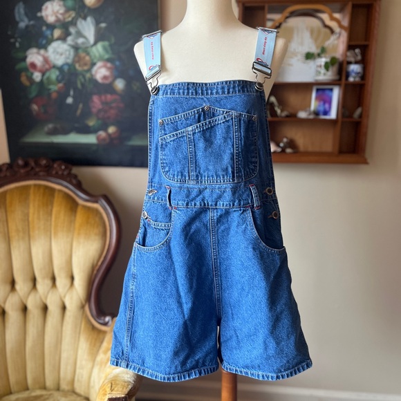 ☾ Vintage cotton shorts overalls (Route 66) - Picture 8 of 10